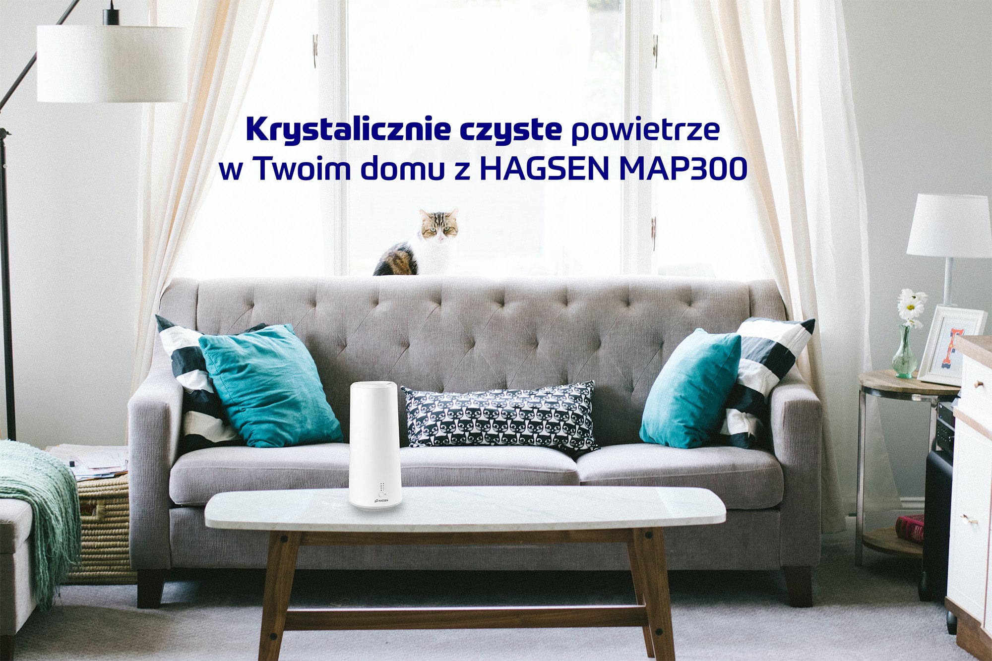 oczyszczacz powietrza HAGSEN MAP300 do sypialni